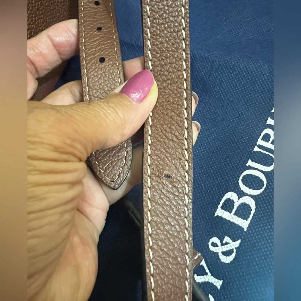 Dooney & Bourke Brown Leather Crossbody Bag - Picture 6 of 7